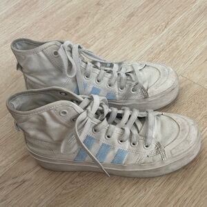 Adidas Women’s White High-Top Sneakers